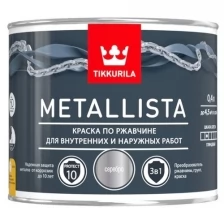 Краска Tikkurila METALLISTA по ржавчине 3в1 золотистый 0,9 л