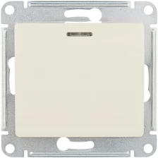 Выключатель 1-полюсный Schneider Electric GSL000213 GLOSSA, 10 А, бежевый