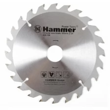 Диск пильный по дереву 185х30/20х24, CSB WD, 205-108, Hammer Flex, 30658