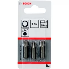 Вставка TORX T 40 25мм XH 3шт 2 607 001 625