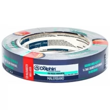 Лента малярная, деликатная синяя Blue Dolphin Painters Tape 01-1-01-EN SBL BDN (25мм*50м)