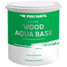 PROFIPAINTS Грунтовка для дерева с антисептиком акриловая под покраску ProfiPaints SILVER WOOD AQUA BASE 0.9л , Бесцветный