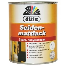 Эмаль универсальная алкидная Dufa Seidenmattlack полуматовая (2,5л) 1 (белая и под колеровку)