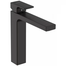 Смеситель для раковины HansGrohe Vernis Shape 71562670 матовый черный