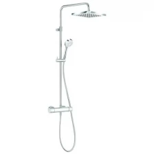 Душевая система KLUDI LOGO DUAL SHOWER SYSTEM с термостатом, хром (6809805-00)