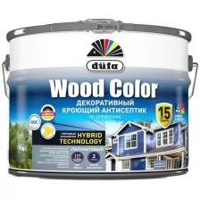 Антисептик кроющий для древесины Dufa Wood Color полуматовый (0,9л) темный шоколад