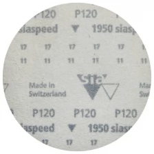 Круг шлифовальный на липучке siaspeed 1950 (5+1 шт; 125 мм; без отверстий; P120) sia Abrasives ss6-125-0-120