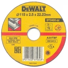 Круг отрезной по металлу 115х2.5х22.2, 1шт DeWalt DT3400-QZ